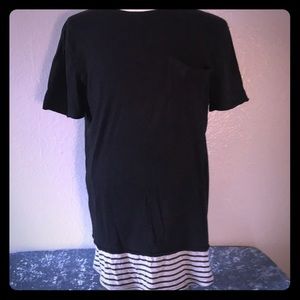 21 Men Longline pocket T-shirt